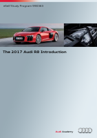 SSP 990363 - The 2017 Audi R8 Introduction 